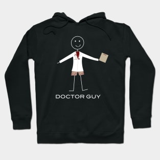 Funny Mens Doctor Guy Illustration Hoodie